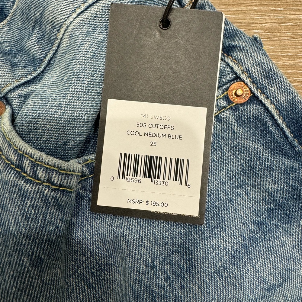 NWT Redone Denim Shorts - Picture 4 of 6